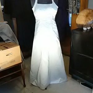 Formal, embroidered dress